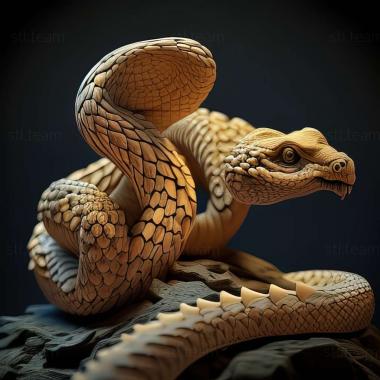 3D model Crotalus oreganus (STL)